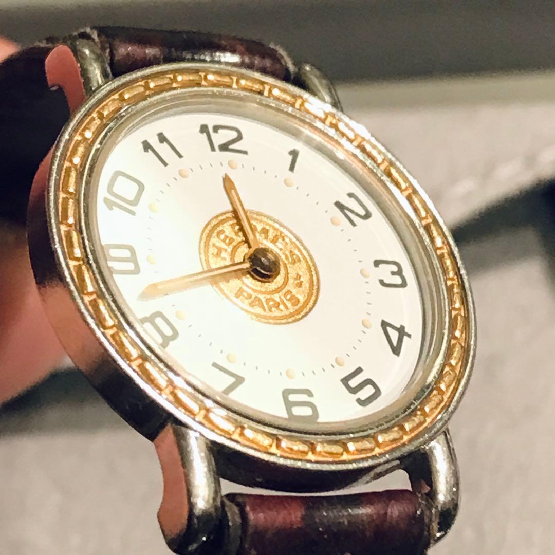 ヴィンテージ　エルメス HERMES　レディース　腕時計　セリエ　クォーツ
