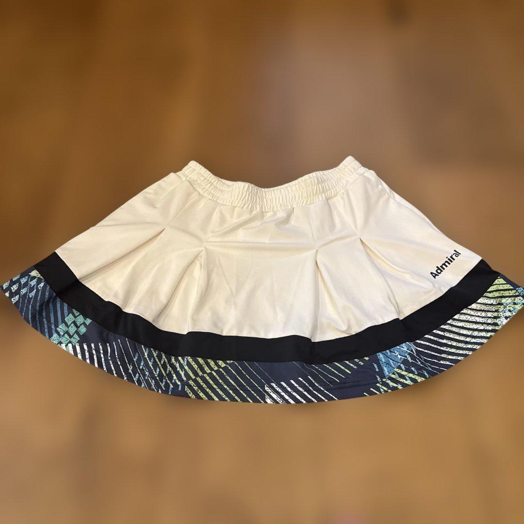 Admiral テニスウェア Mサイズ Tシャツスカート3点セット　白　緑