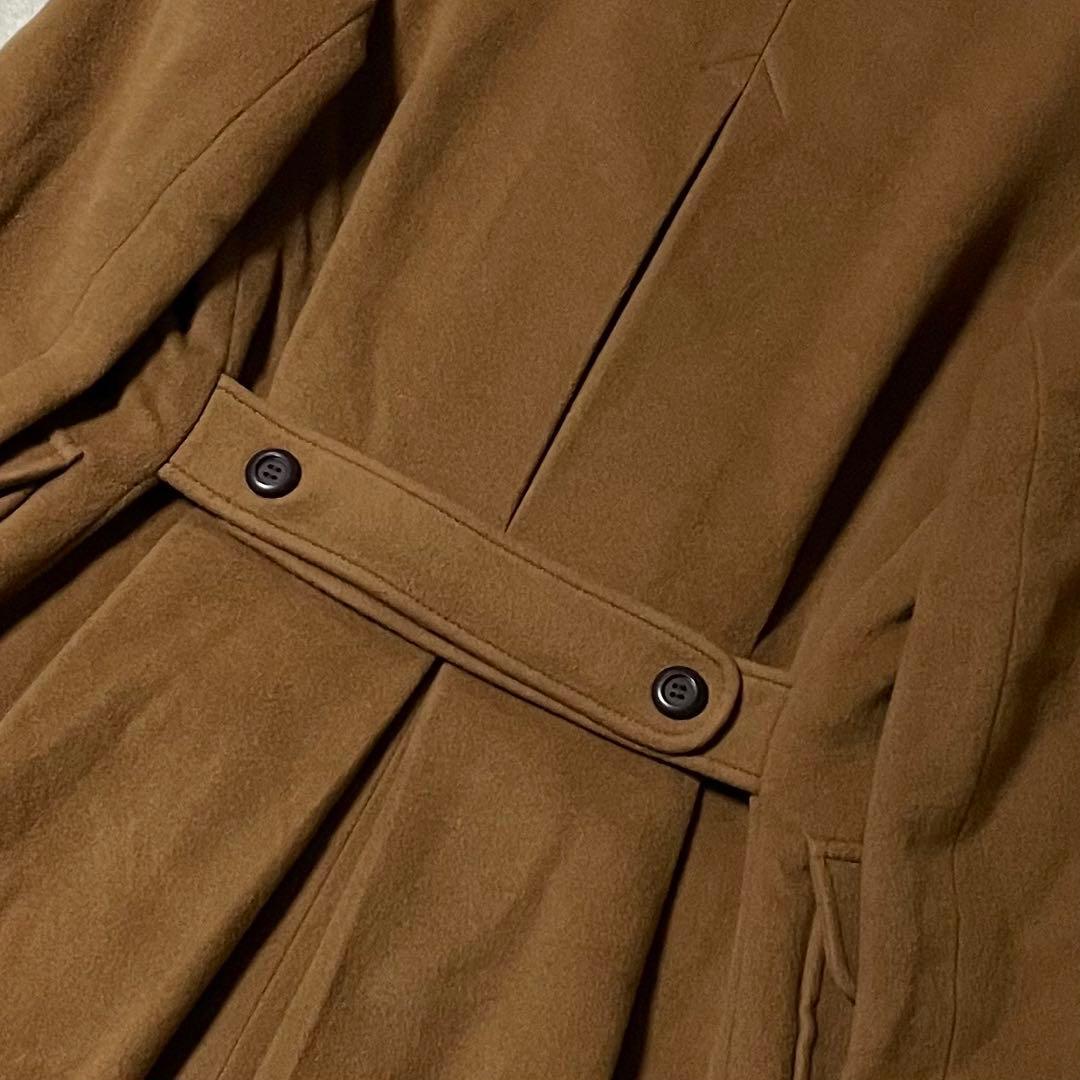 専用 YSL イヴサンローラン ダブルブレスト ウールコート S キャメル 美品