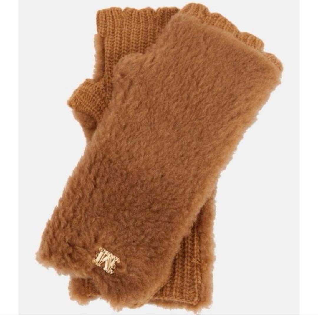 Max MaraManny マニー テディグローブ アームカバー ブラウン 茶