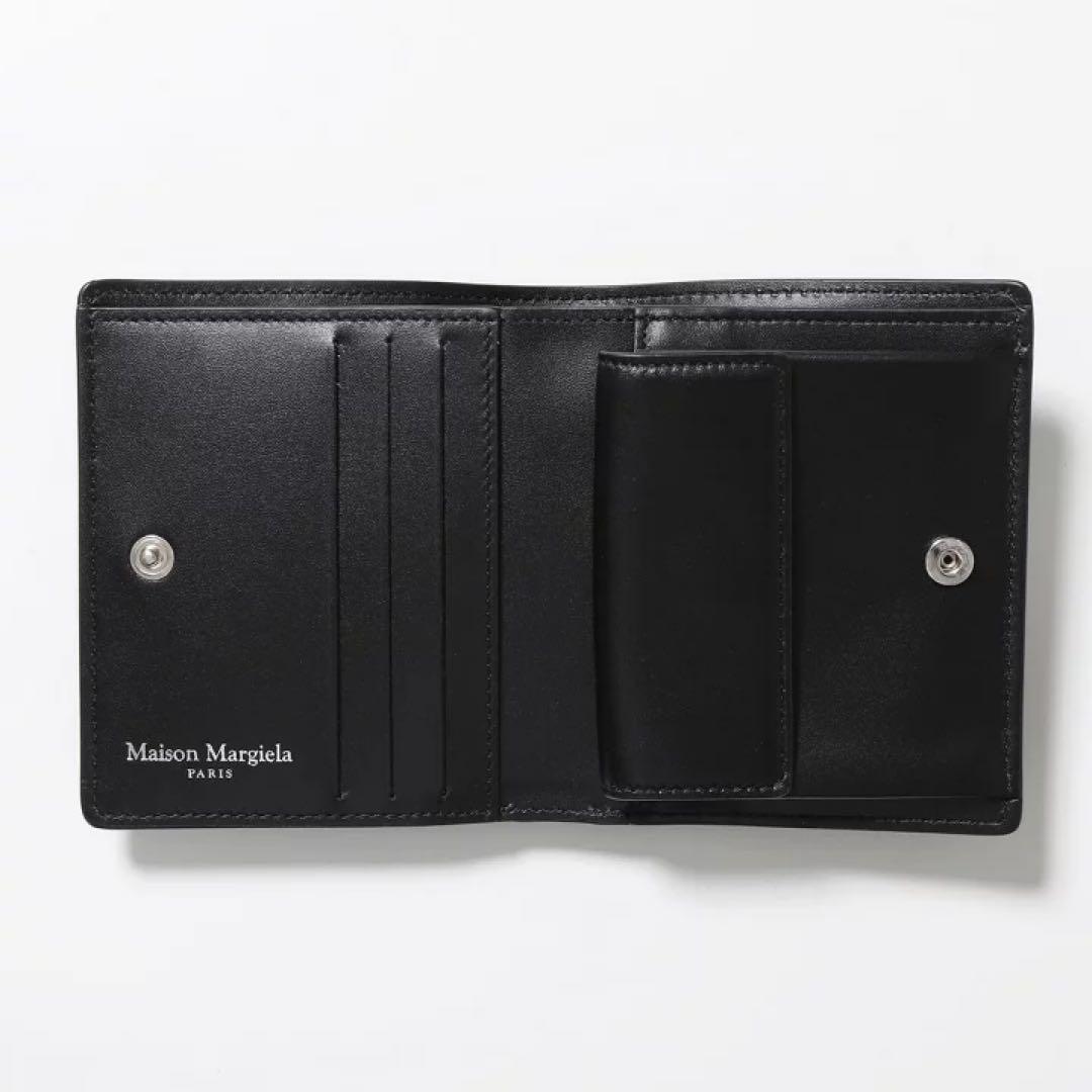 メゾンマルジェラ 二つ折り財布 ブラック SA3UI0007 P4745 新品