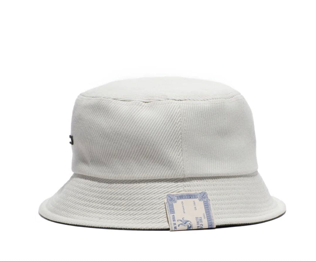 H.W.DOG コーデュロイ バケットハット ホワイト