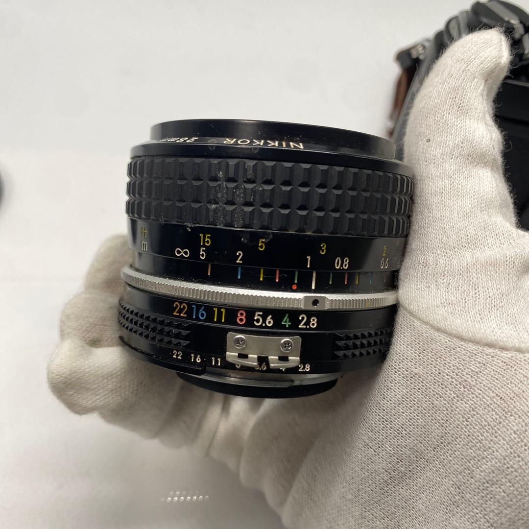 Nikon F3 一眼レフカメラ Nikkor 28mm f2.8 レンズセット