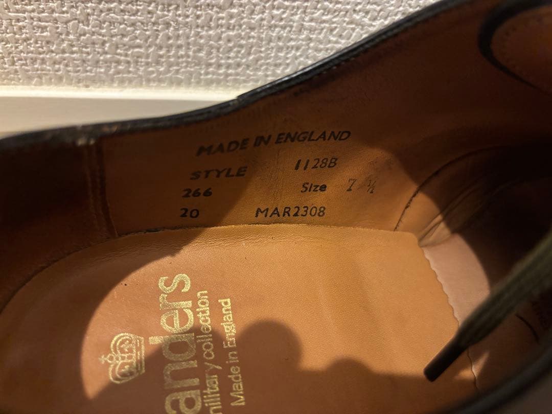 カビゴンSanders Military Darby Shoe UK7.5