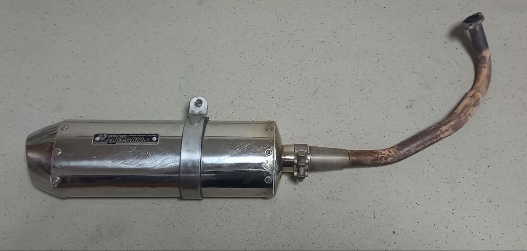 リード125 JF45 スペシャルパーツ武川 コーンオーバルマフラー ステー欠品