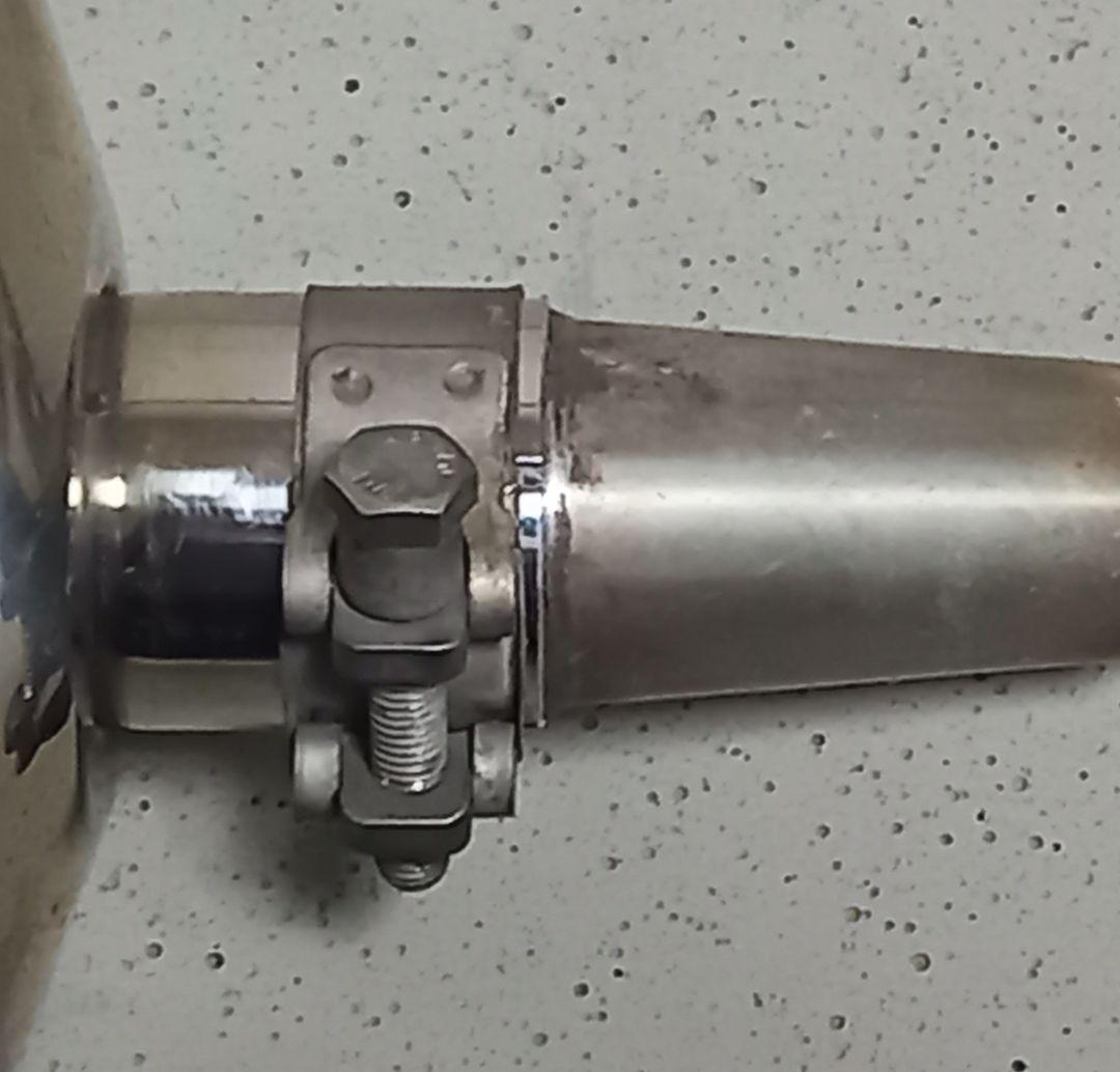 リード125 JF45 スペシャルパーツ武川 コーンオーバルマフラー ステー欠品