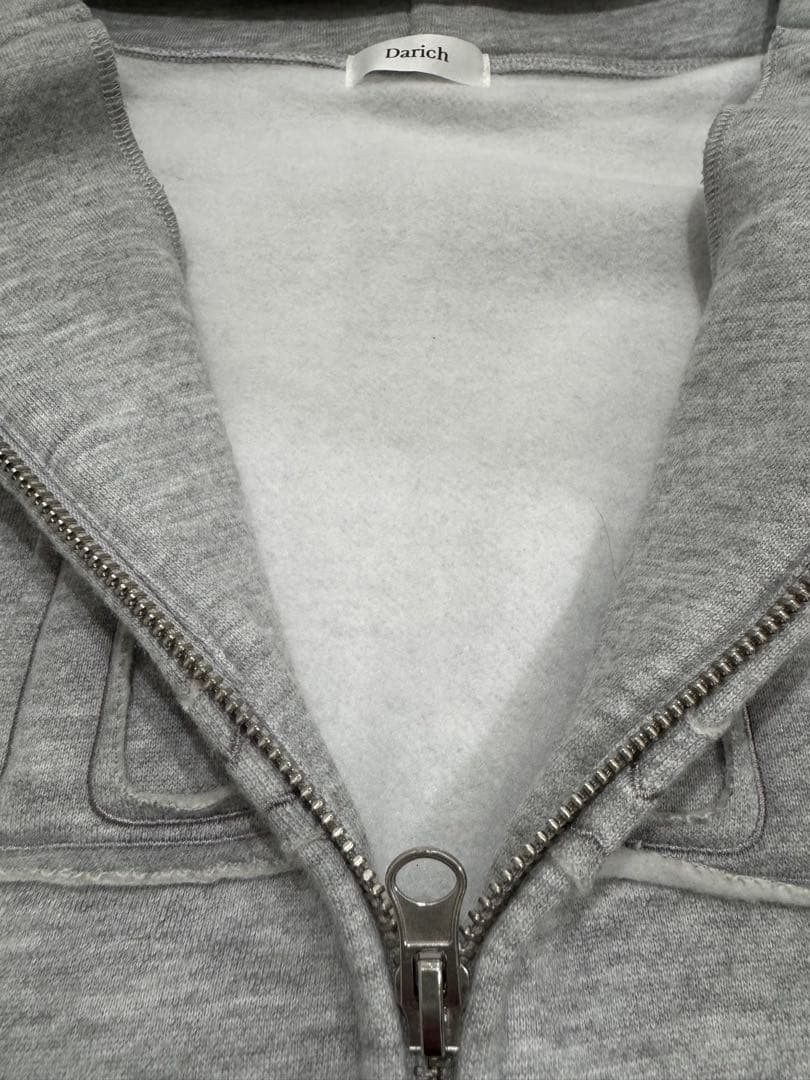 【美品】❤️Ｄaｒiｃｈ❤️アップリケＤＤロゴパーカー（ＧＲＹ）グレー
