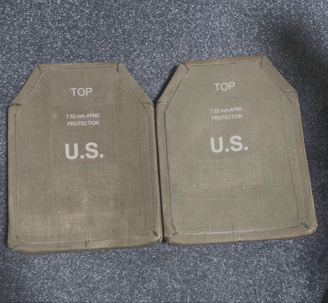 劇レア 米軍実物 USED品　キャリアプレート Mサイズ 2枚組