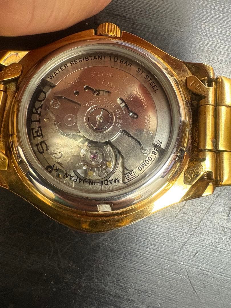 SEIKO ゴールド　自動巻き　腕時計　中古