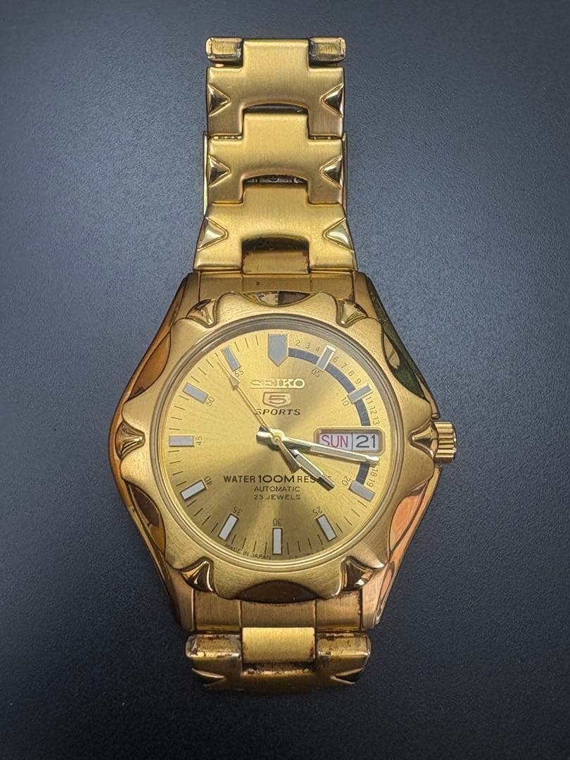 SEIKO ゴールド　自動巻き　腕時計　中古