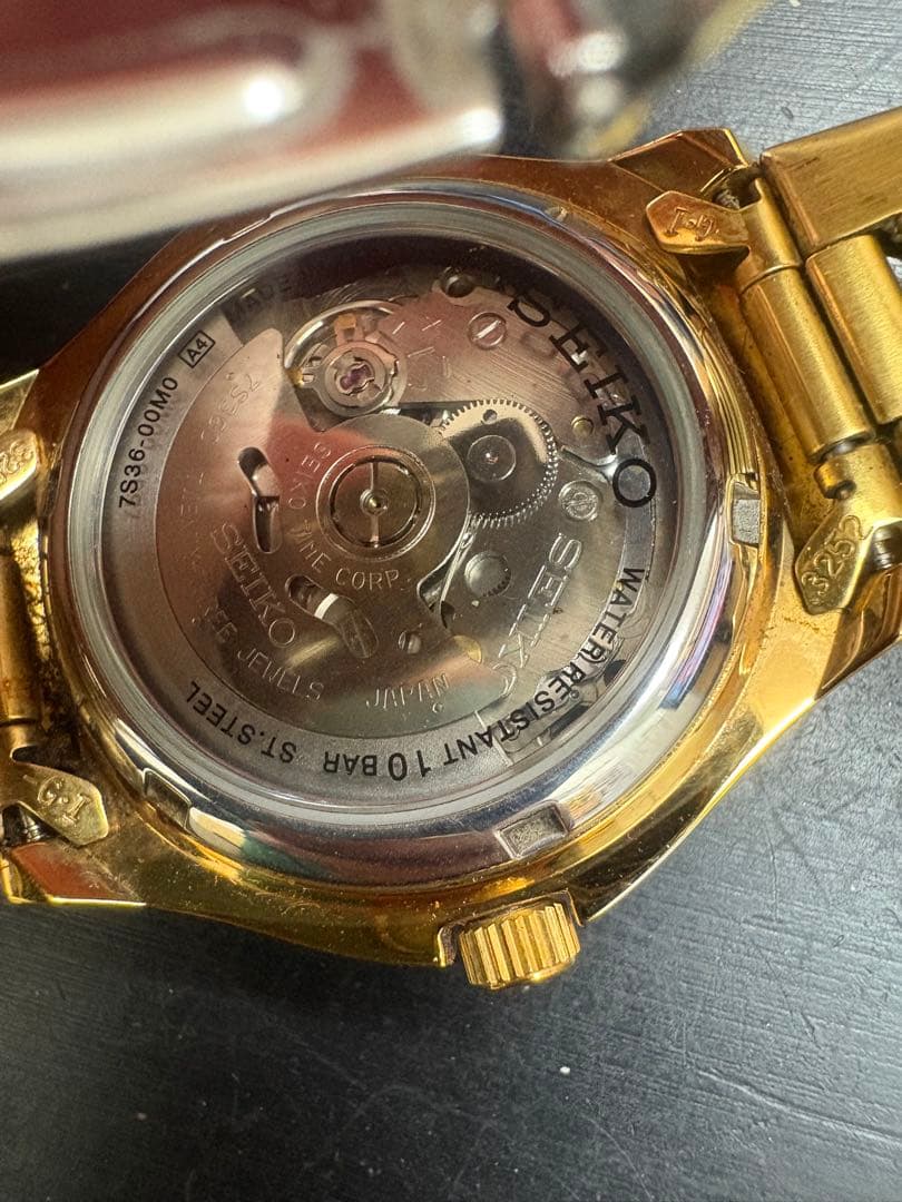 SEIKO ゴールド　自動巻き　腕時計　中古