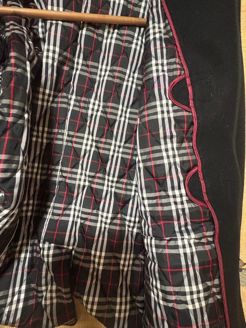 バーバリーブラックレーベル　ダッフルコート 黒　サイズL