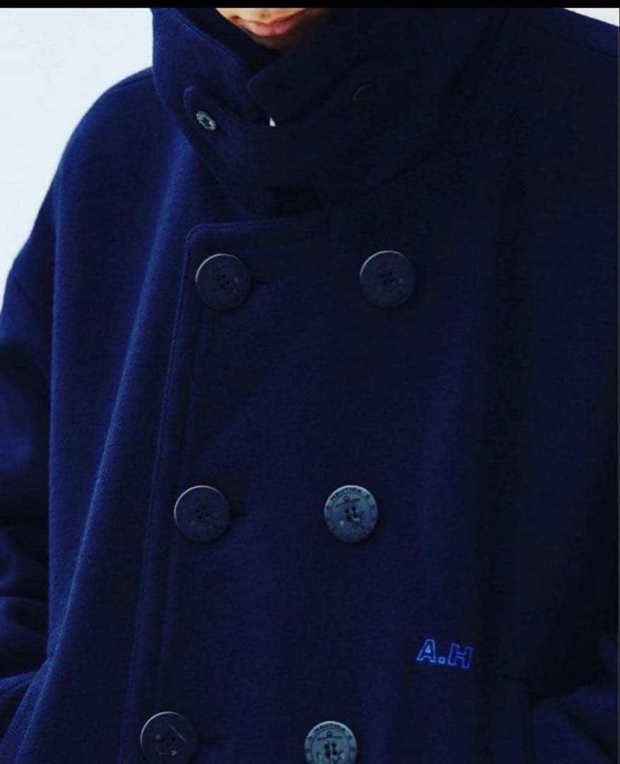 ほぼ未使用NAUTICA A.H PEA COAT ネイビー　サイズL