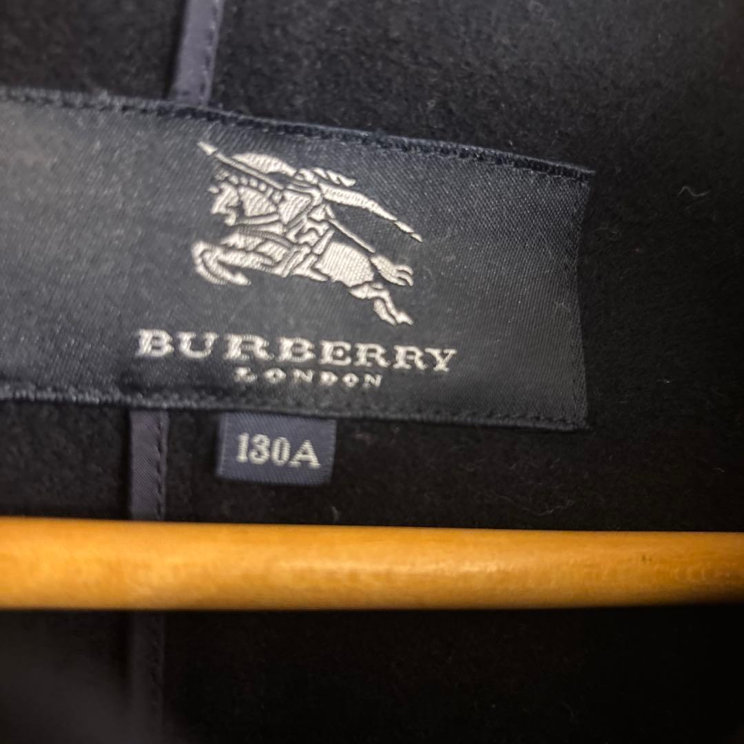 バーバリー Burberry ウール ダッフルコート ネイビー 130cm