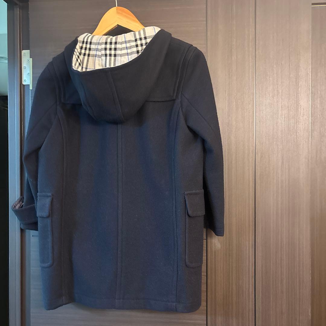バーバリー Burberry ウール ダッフルコート ネイビー 130cm