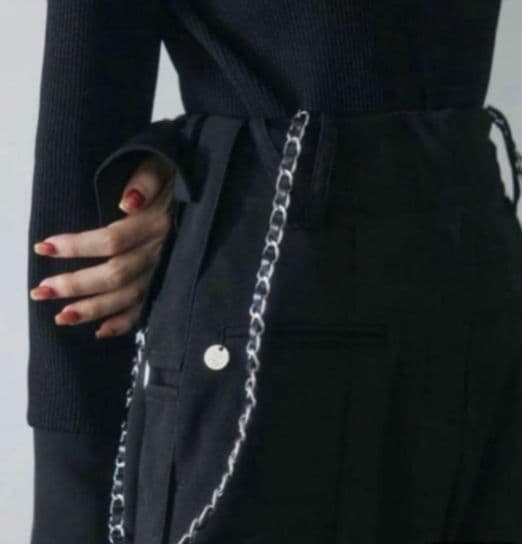 andrea&co　CHAIN SUSPENDER JOGGER PANTS