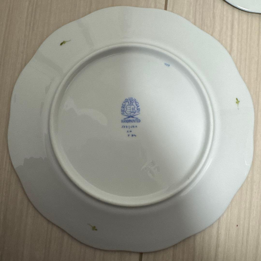 Herend ヘレンド ウィーンの薔薇 プレート 3枚セット