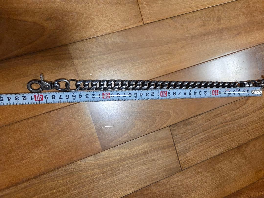 ブラスシルバー燻しウォレットチェーン、チャレンジャー、東京インディアンズ、ラッツ