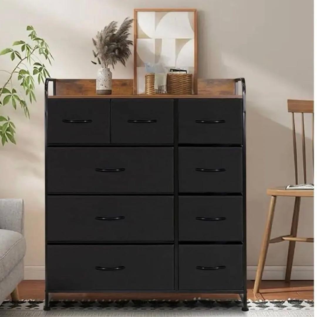 チェスト 収納 タンス 洋服収納 リビング収納 大容量 衣類収納 黒