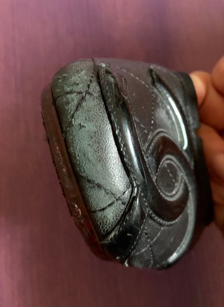 売り切りCHANEL ブラック バレエシューズ　カンボン　ブラック×ブラック