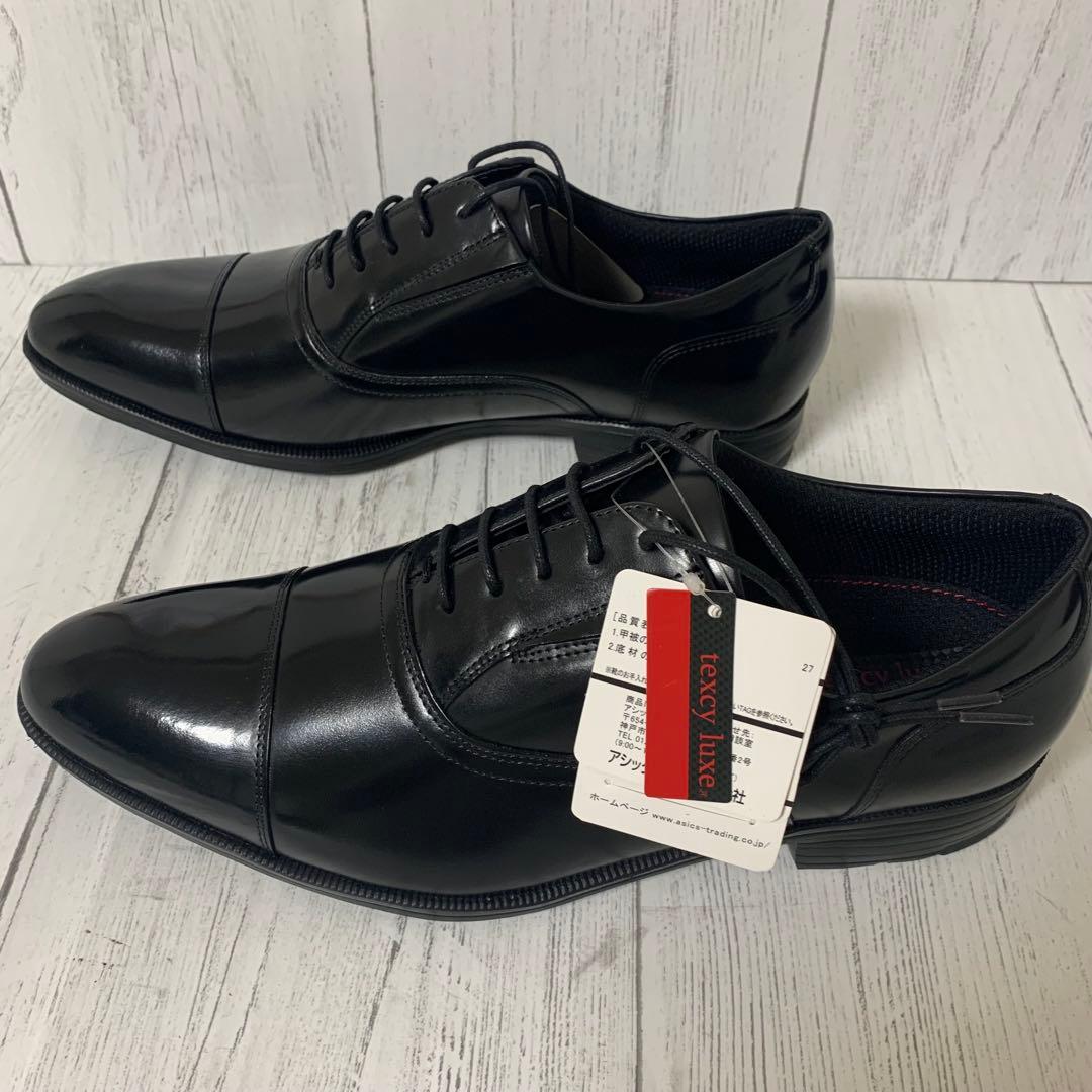 【タグ付き】★未使用★ テクシーリュクス asics ストレートチップ ブラック