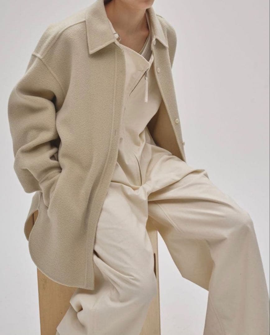 【新品タグ付き】todayful Wool Shirts Jacket セージ