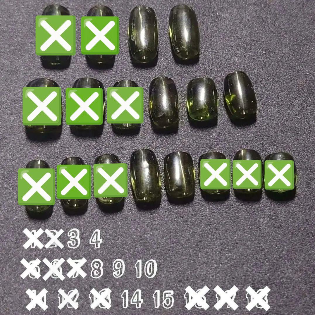 ★モルダバイト 筒型ビーズ 10×7ミリ⑩(鑑別コピー付)