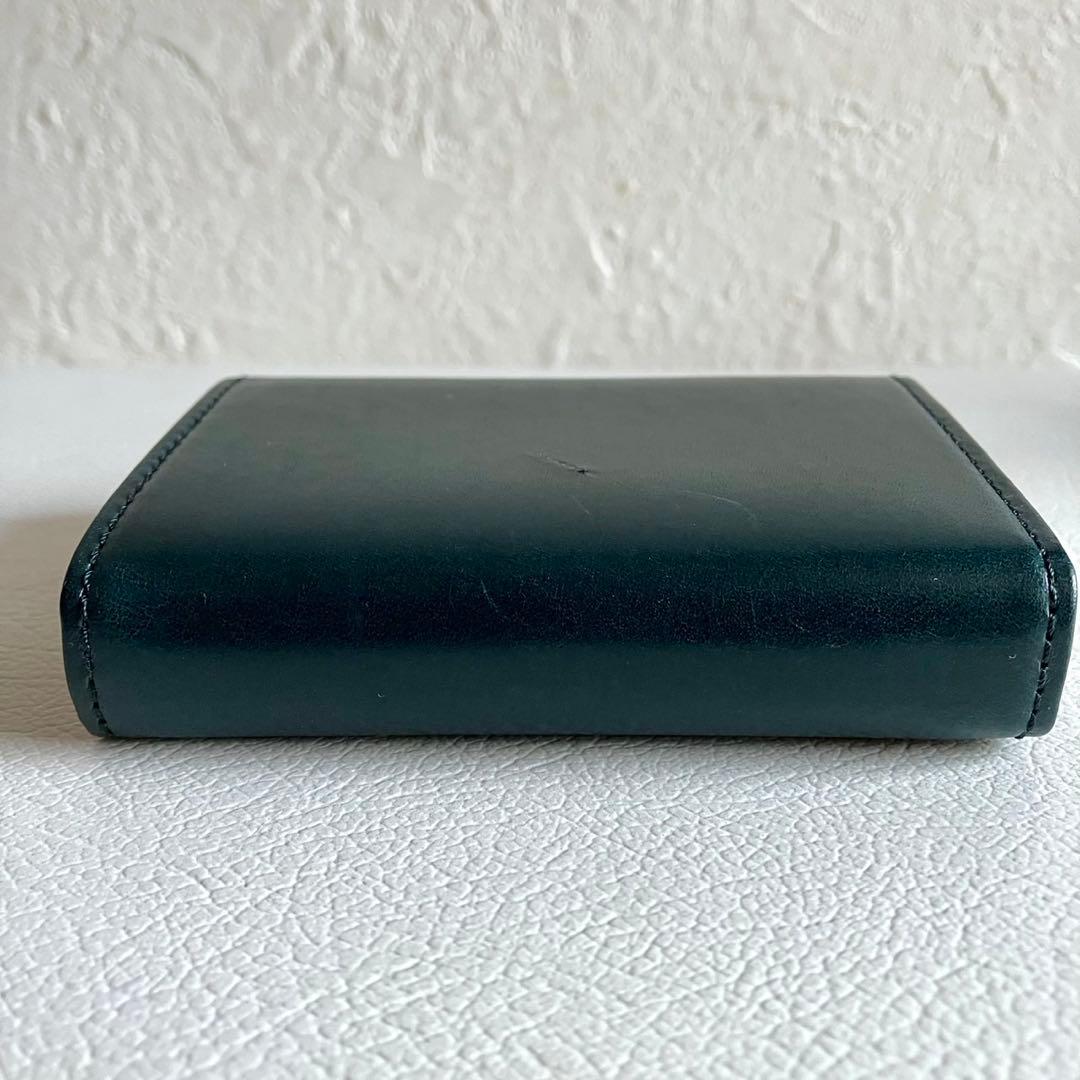 美品 エムピウ m＋ ミッレフォッリエ ブスケット オセアノ 折り財布 メンズ