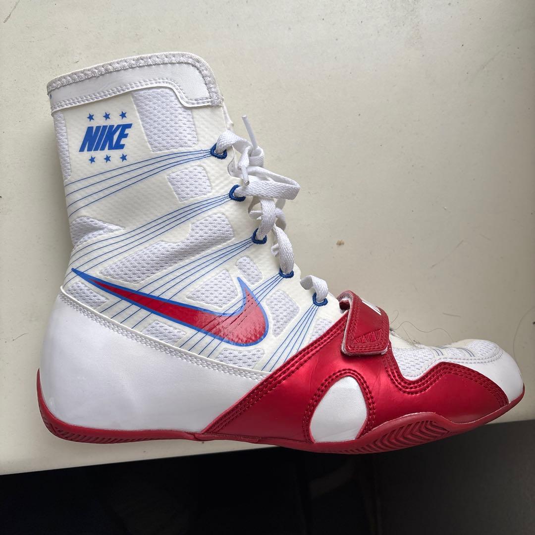 NIKE ハイパーKOボクシングシューズ ホワイト/レッド