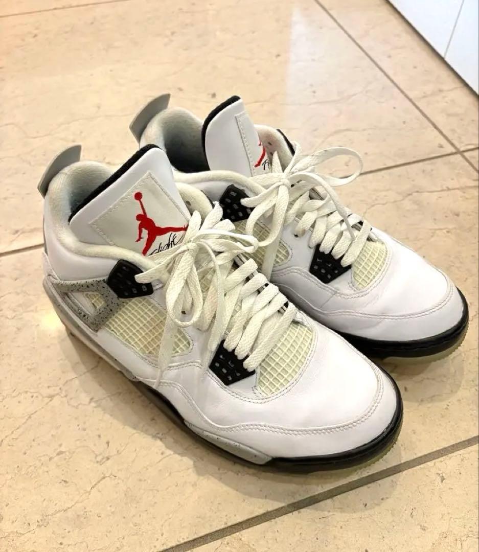 ゴルフシューズ Air Jordan 4 ホワイトセメント