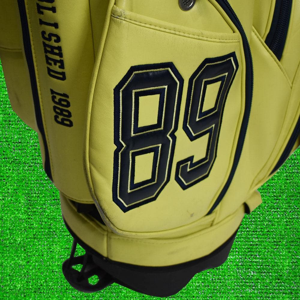 ！*！様 パーリーゲイツ スタンド式 キャディーバック９型【ライムイエロー】中古