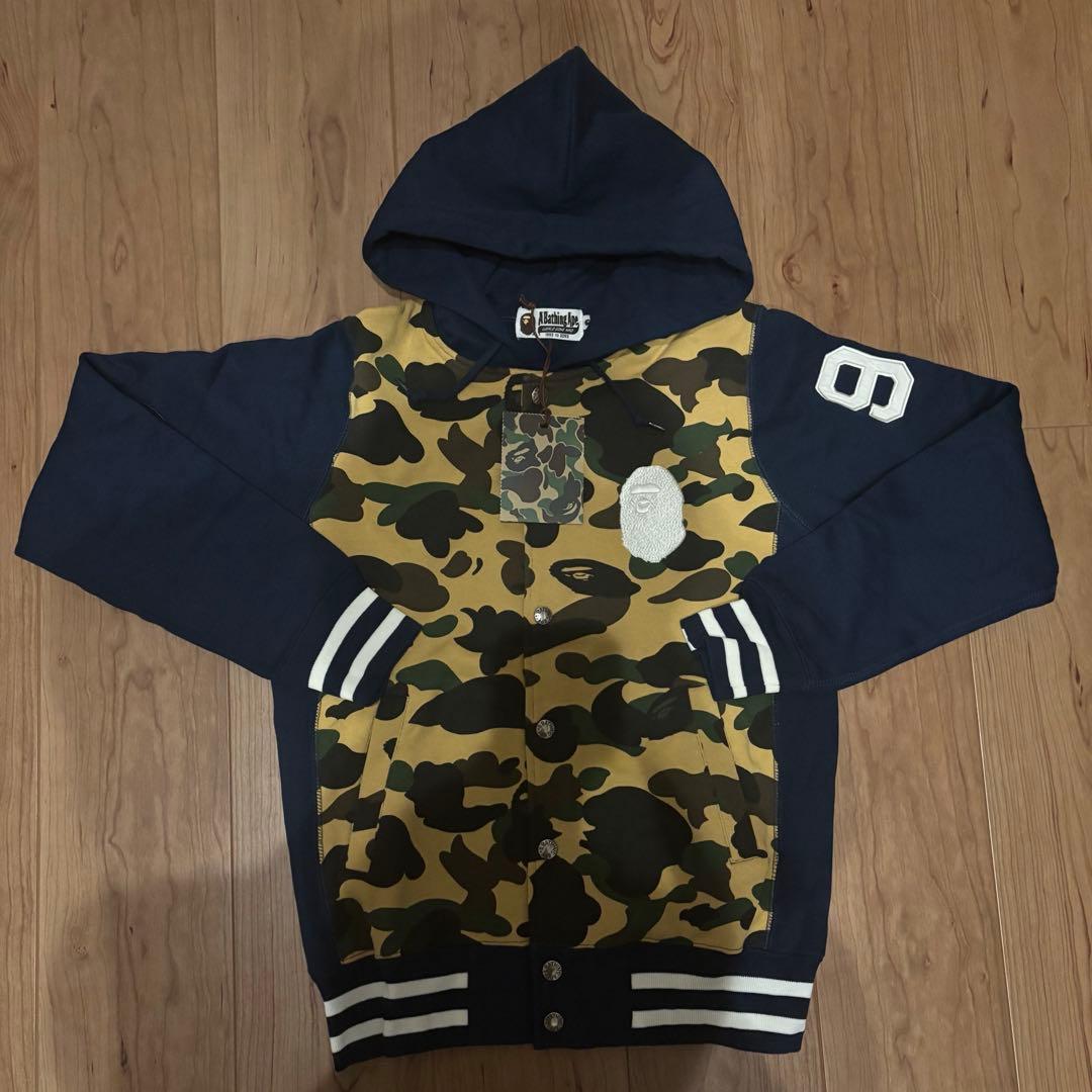 A BATHING APE パーカー　スタジャン　コットン　カモフラ　エイプ