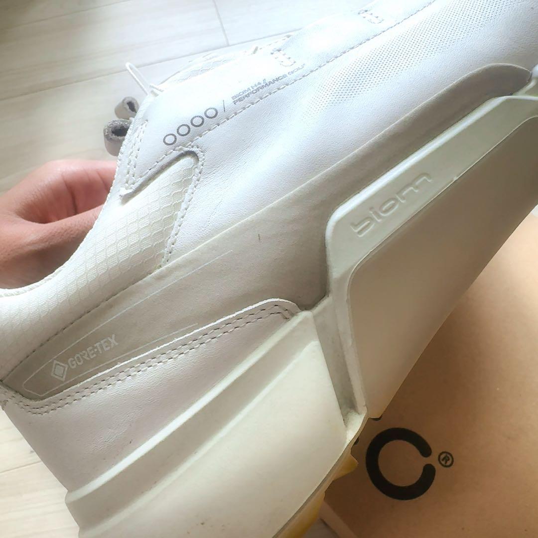 eccoメンズ ゴルフシューズ BIOM HYBRID4 BOAホワイト 防水