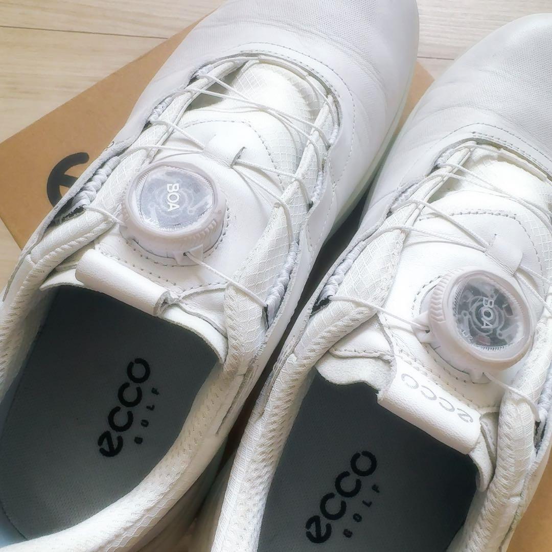eccoメンズ ゴルフシューズ BIOM HYBRID4 BOAホワイト 防水