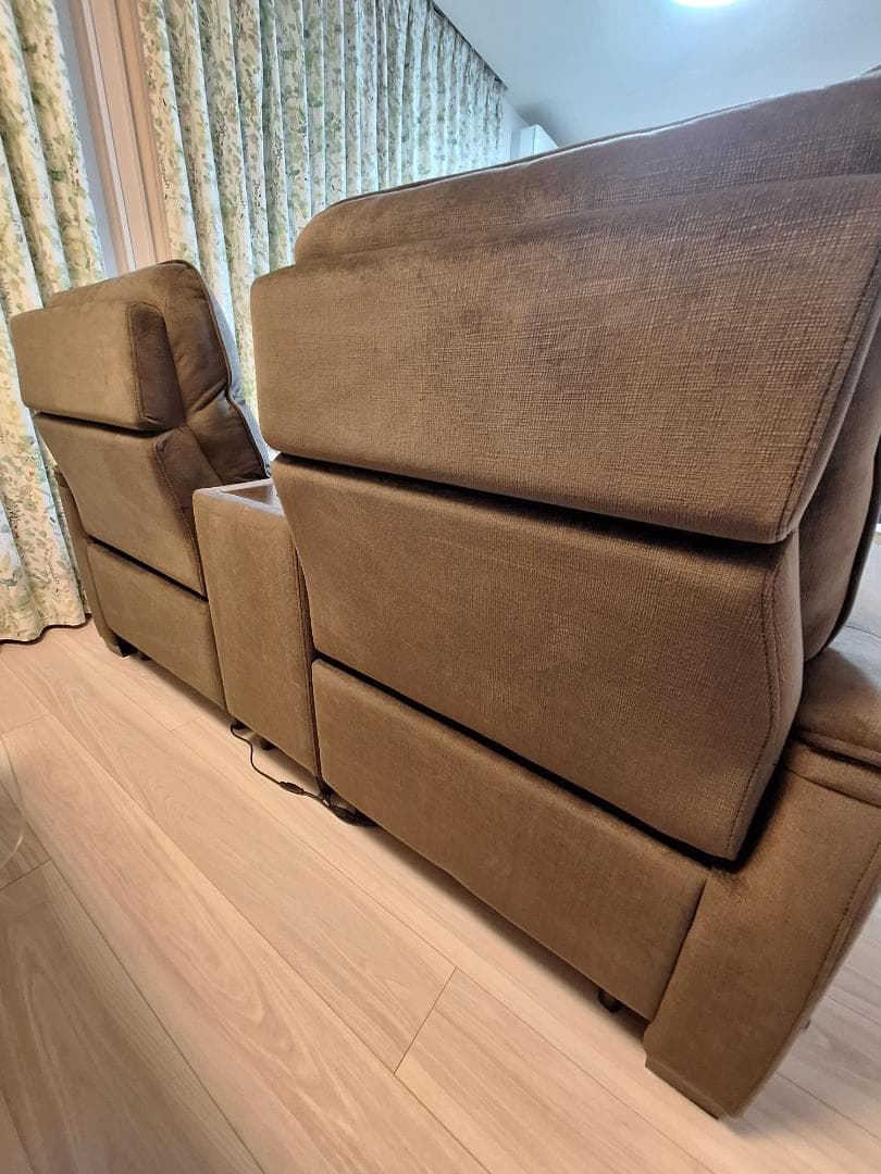 【美品・3ヶ月使用】ニトリ電動リクライニングソファ Nビリーバ3 収納付2人掛け