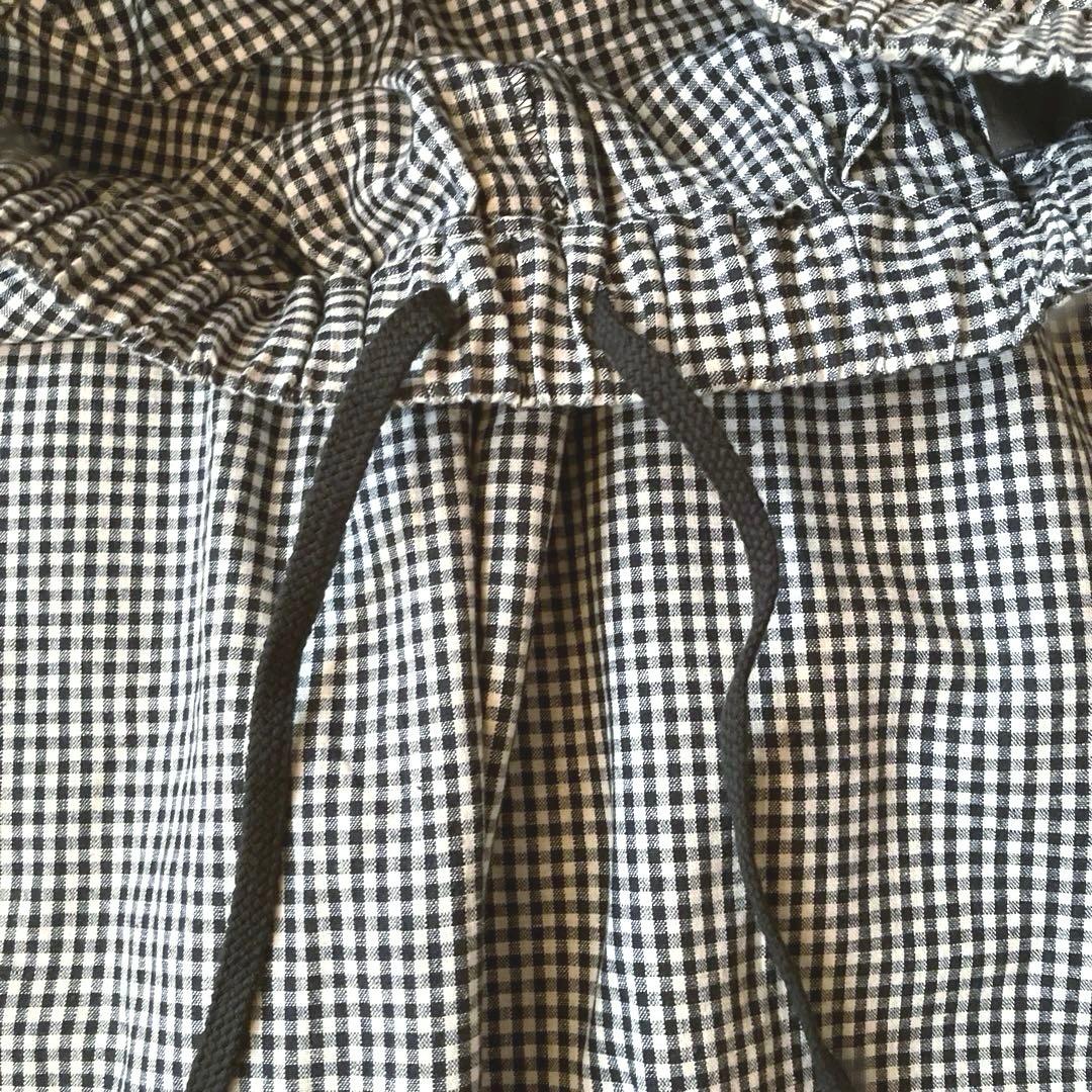n*i様 新品タグ無◯24ss オローネ バルーン パンツ ギンガムチェック T