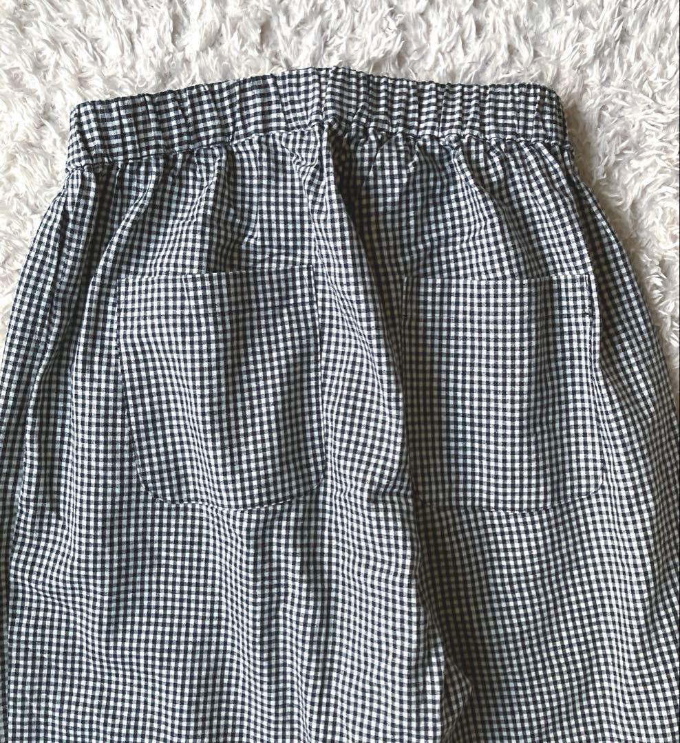 n*i様 新品タグ無◯24ss オローネ バルーン パンツ ギンガムチェック T