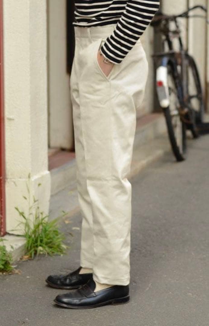 【Sale】Anatomica Trim Fitパンツ32ストーン アナトミカ