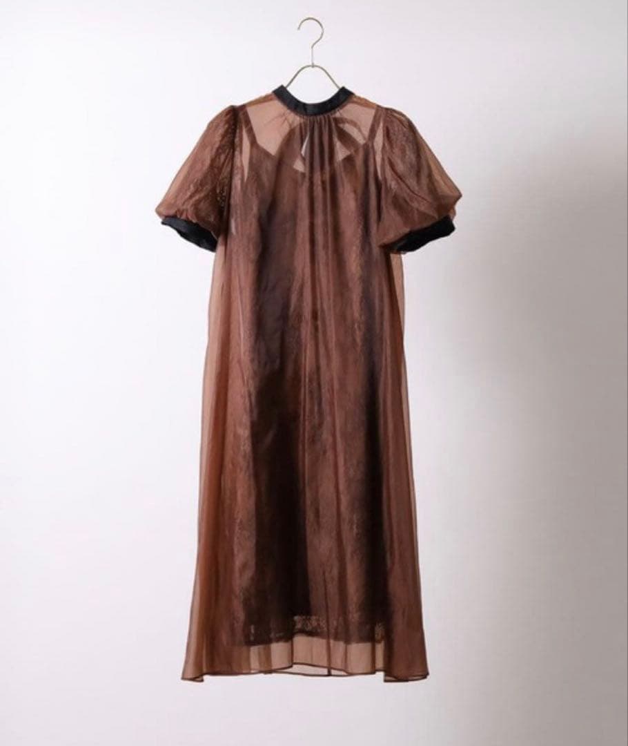 ク★新品★ドリードール　Aラインシアードレス　ブラウン　M