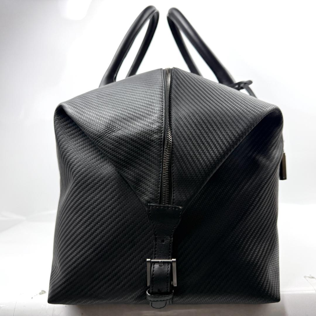 専用中　dunhill シャーシ ボストンバック カーボン ブラック 大容量