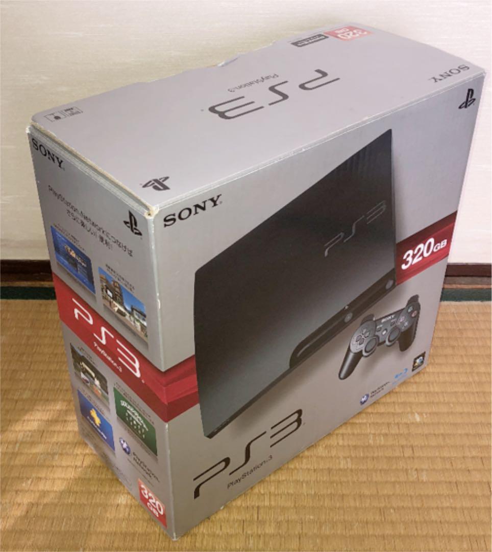 PS3 本体（黒）：購入時の箱・梱包材・アフターサービスのしおり付き