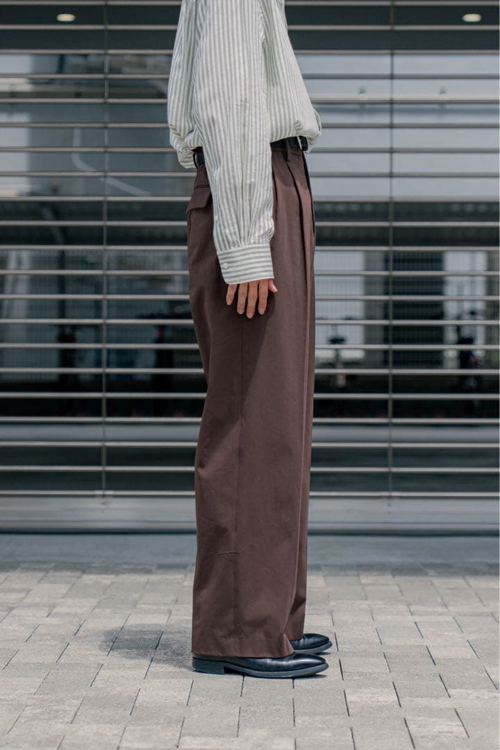 パンツ irenisa TWO TUCKS WIDE TROUSERS