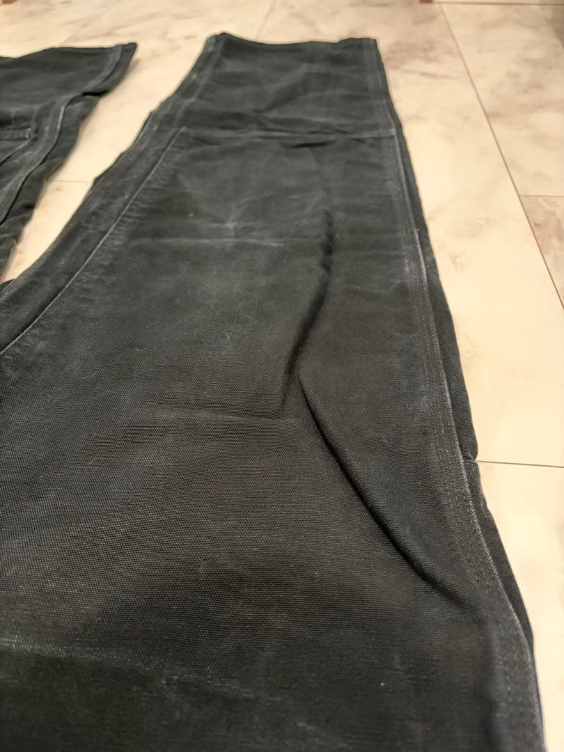 希少サイズ 90s USA製 カーハート ダブルニー B01 BLK