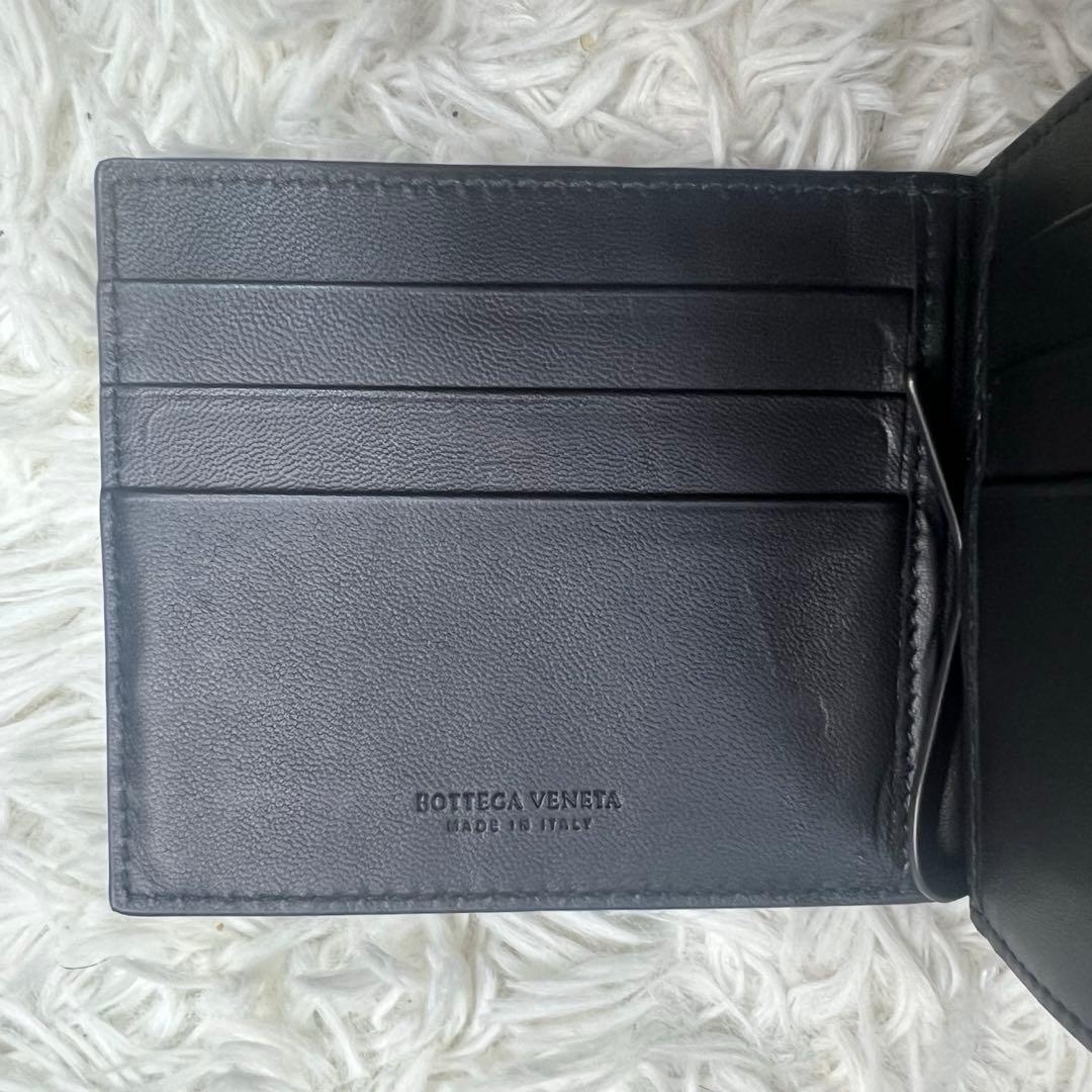 ボッテガヴェネタ　マネークリップ　クロコダイル　黒　ブラック リアルレザー