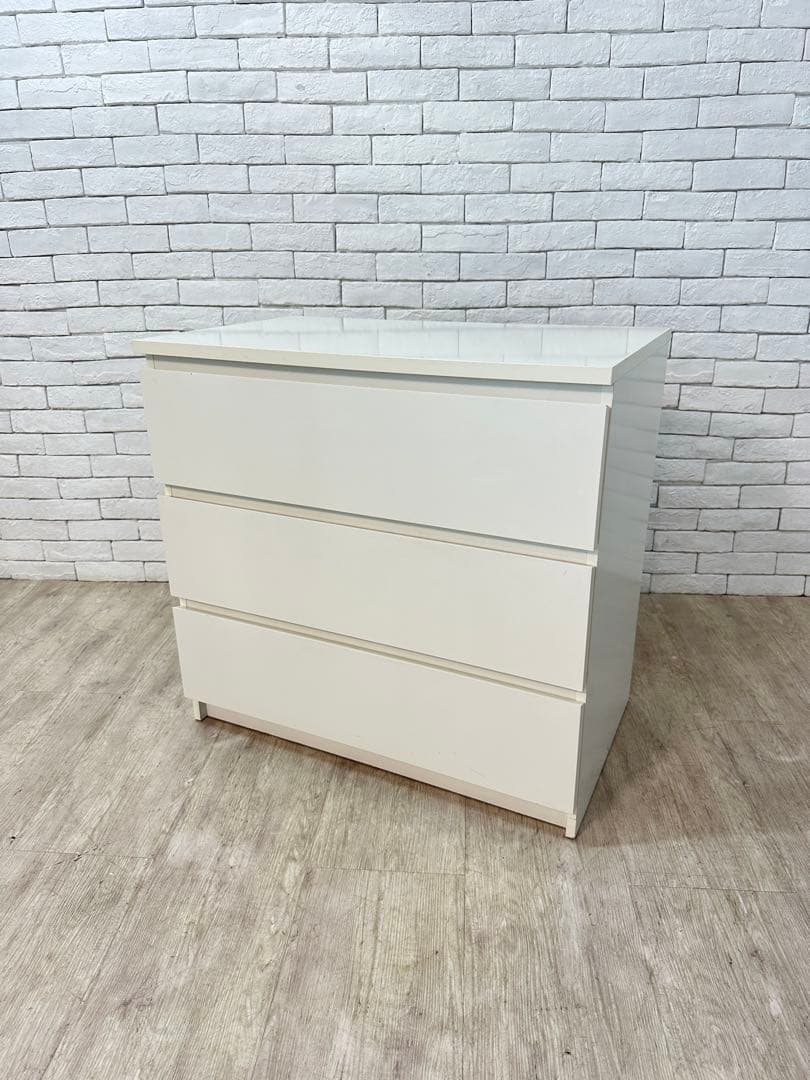 【東京都内23区配送無料】イケア　チェスト　棚　タンス　洋服　マルム　MALM