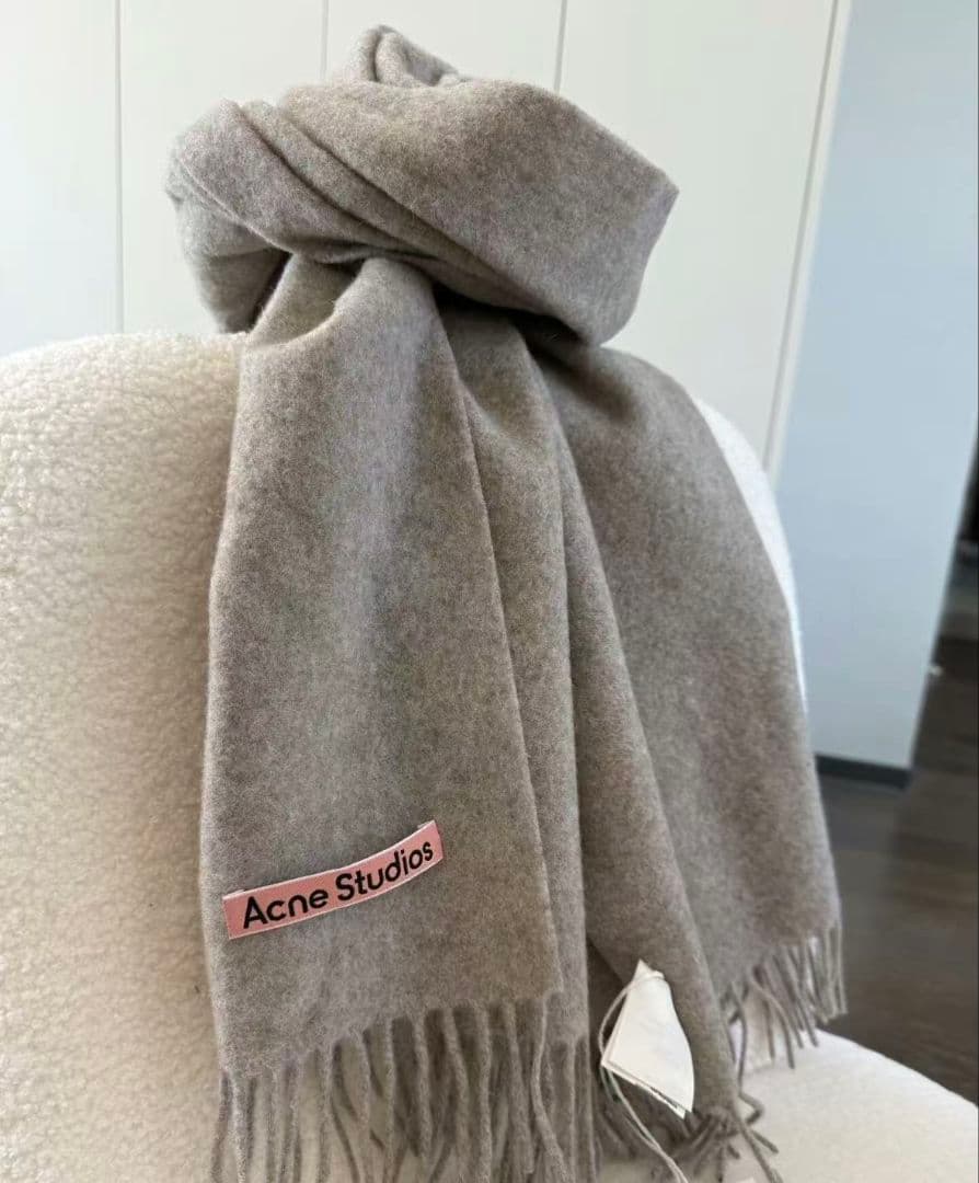 Acne Studios スカーフ ライトグレー
