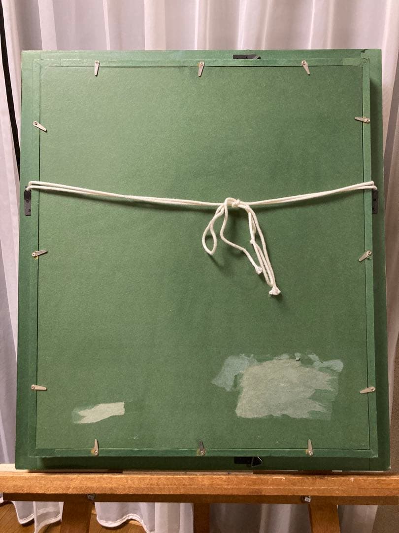 油絵 油彩 肉筆 「少女とシャボン玉」<大里光春> 美術年鑑掲載作家　サイン有り