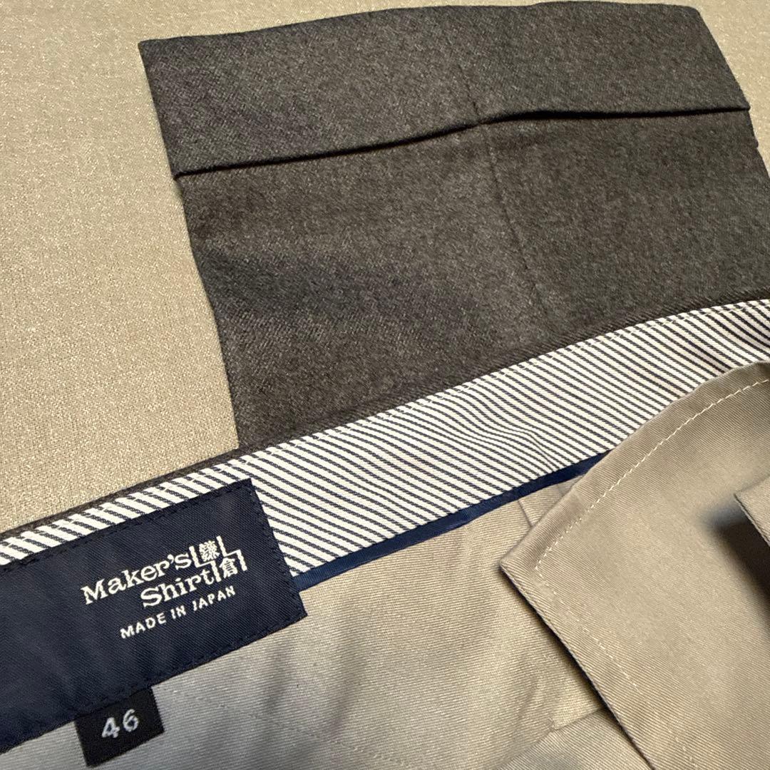 鎌倉シャツ　ウールスラックス（1タック）