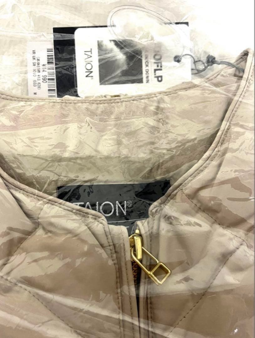 定価14990円　UNFILO　TAION　ジレ　キルティング　ダウンベスト　M