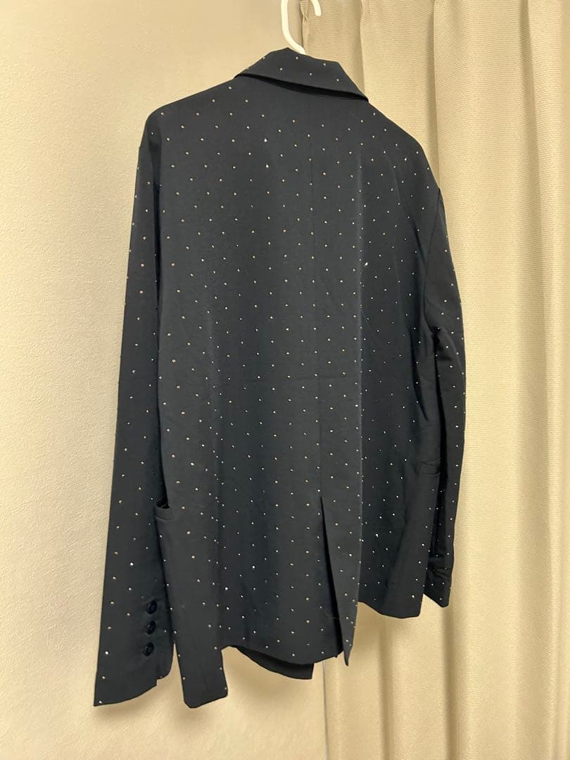 Olu.ラインストーンジャケット ネイビー